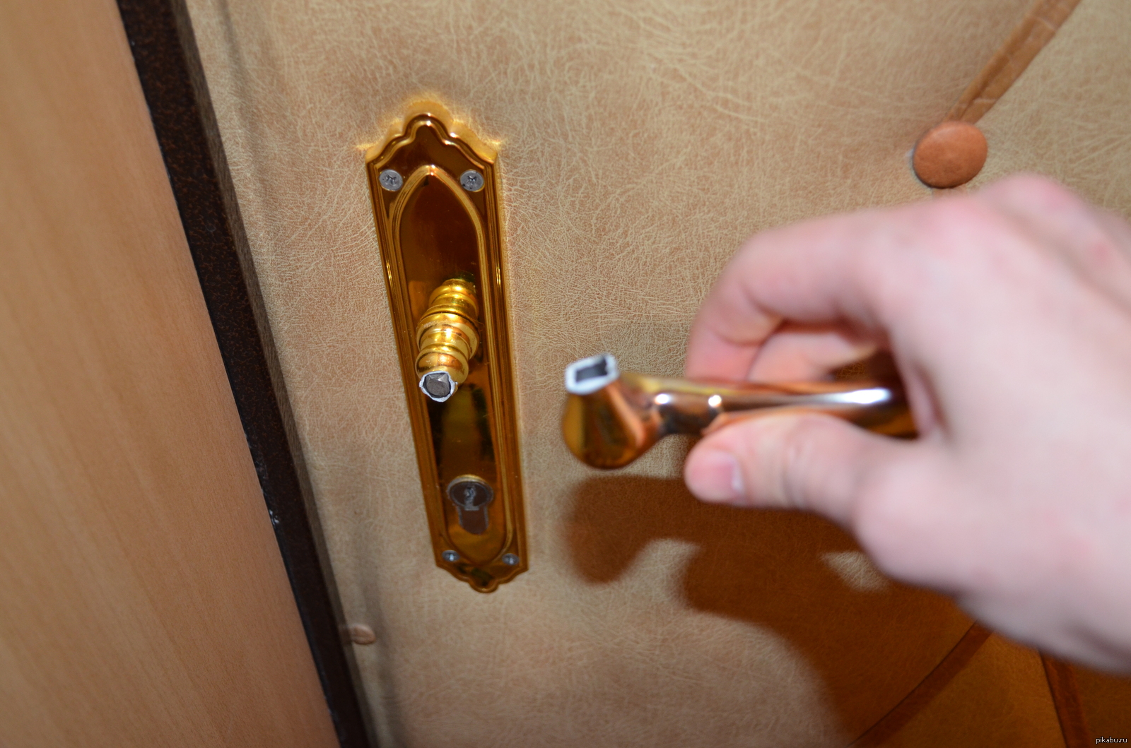 Installing shaved door handle kit