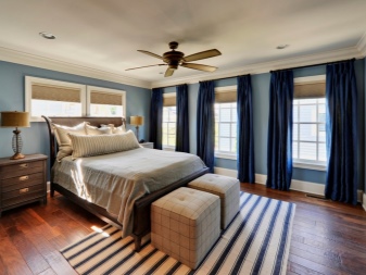 El color de las cortinas en el dormitorio (64 fotos): gris, turquesa y
