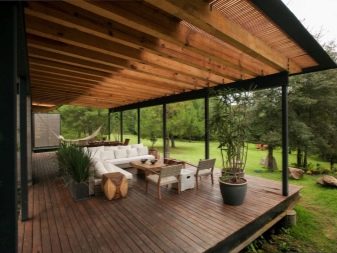 Casa Con Terraza Proyectos De Villas De Un Piso Con Garaje