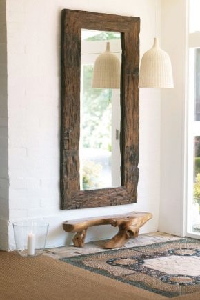  Mirror with a shelf in the hallway: features of accommodation