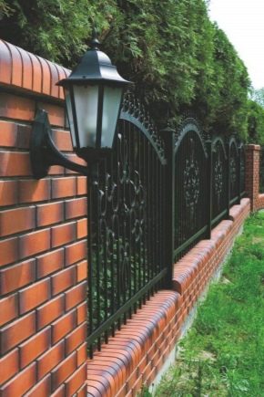  Brick fence in landscape design