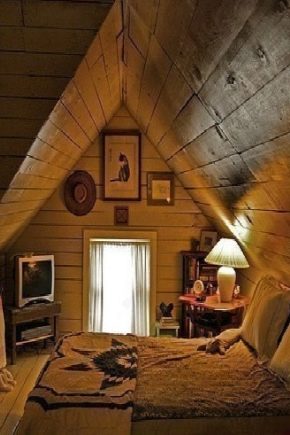  Room sa attic: kagiliw-giliw na mga ideya ng pag-aayos