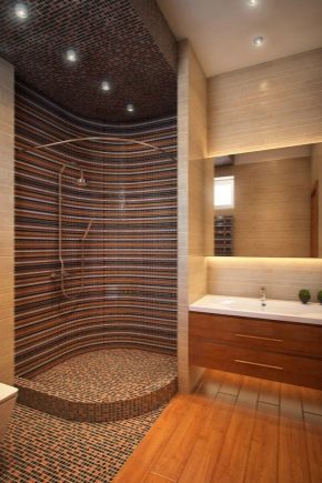  Mozaic de duș: detalii interioare spectaculoase