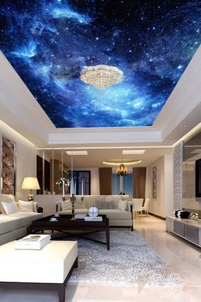  Ceiling Sky: prachtige opties in het interieur