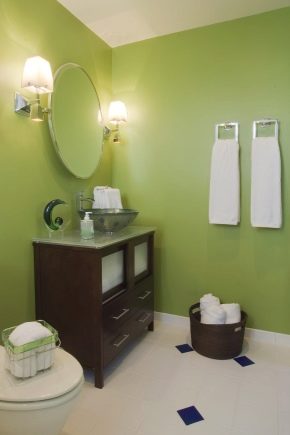  A fürdőszobában a falakat festő funkciók