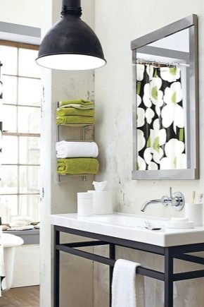  Hyllor för handdukar i badrummet: alternativ för modeller och subtiliteter för placering