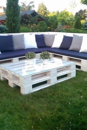  Garden furniture from pallets: what can you do with your own hands?