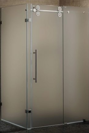  Sticlă pentru o cabină de duș: tipuri, plusuri și minusuri