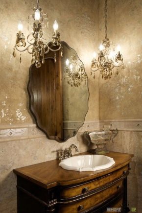  Lights above the bathroom mirror: selection criteria and design ideas