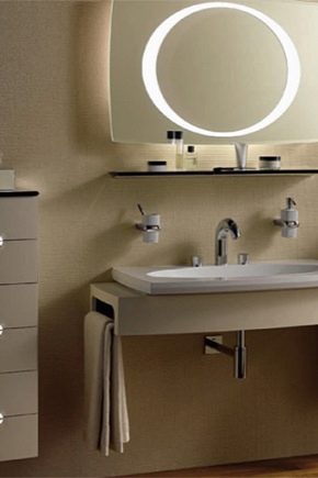  اكسسوارات الحمام: متنوعة وميزات الاختيار