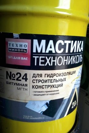  مقاومة للماء ماستيك TechnoNIKOL №24: ميزات المواد