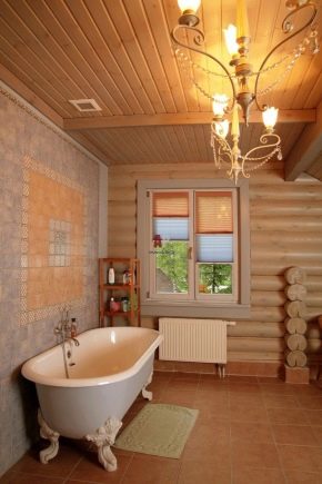  How to make a bathroom in a wooden house with your own hands?