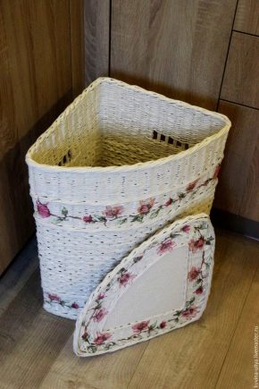  Como escolher uma cesta de lavanderia de canto?