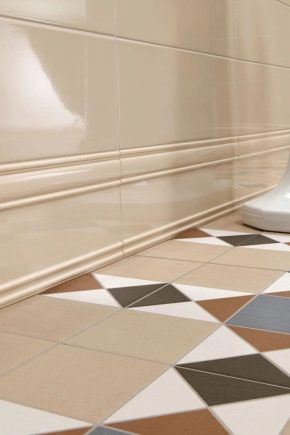  Plinthes de sol pour la salle de bain: conseils pour le choix et les règles d'installation