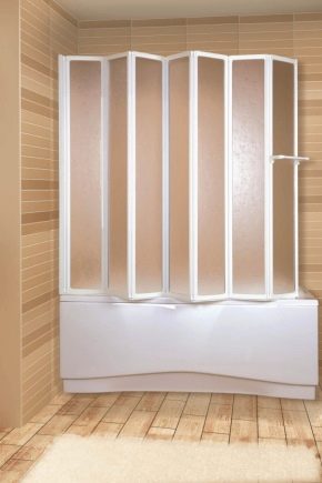  Telas de banho: características de design e instalação