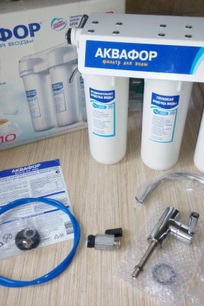 Aquaphor: typer av vattenfilter och rekommendationer för användning