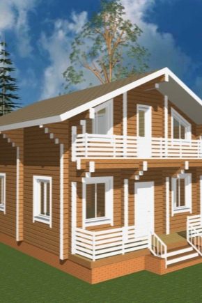  Casas de madeira do tamanho 6х6: desenhos e esquemas de edifícios