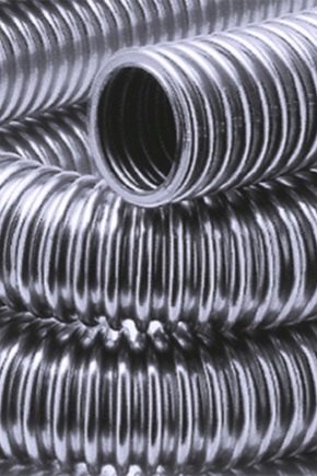  Tubs d'acer inoxidable corrugat: característiques de les normes de funcionament i instal·lació