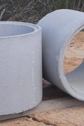  Well reinforced concrete rings: parameters and specifications