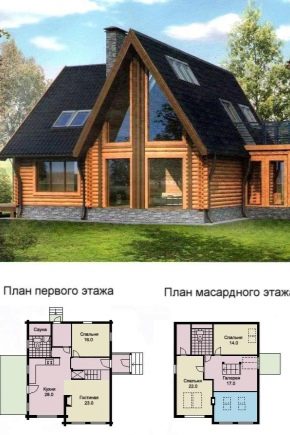  Pôvodné návrhy domov z log