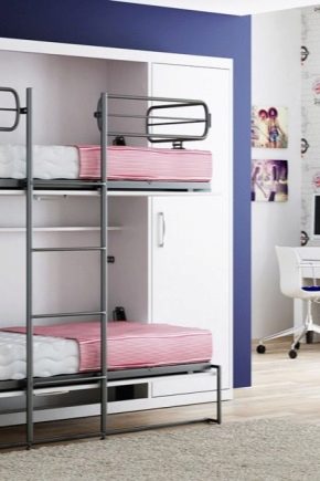  Bunk children's change bed: isang mahusay na pagpipilian para sa maliit na apartment