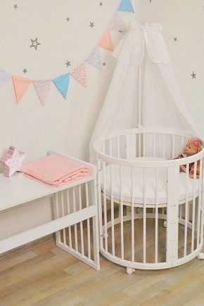  Wybór okrągłego łóżka dla niemowląt