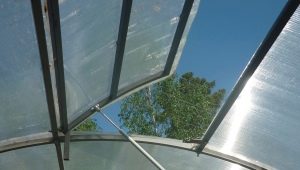  Mga tampok ng pane ng aparato para sa mga greenhouses