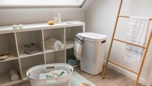  Smala tvättkorgar: egenskaper och fördelar