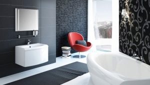  एक फैशनेबल बाथरूम टाइल का चयन: डिजाइन विकल्प