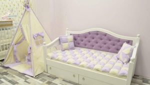  Children's beds with a soft back