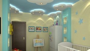  Design možnosti natáhnout stropy v dětském pokoji