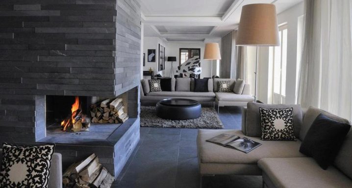 Natural stone tile: beautiful examples in the interior