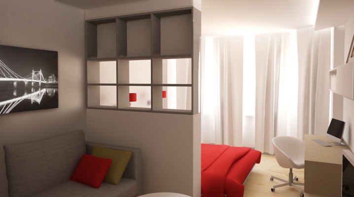  Disenyo ng bedroom-living room ng 16 square meters. m