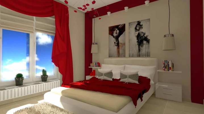  غرفة نوم حمراء