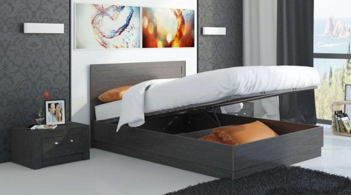  سرير مع آلية الرفع
