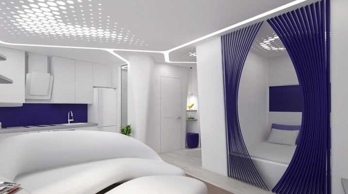  تصميم شقة بغرفة نوم واحدة من 36 متر مربع. م: أفكار وخيارات للتخطيط ، وميزات نمط الداخلية