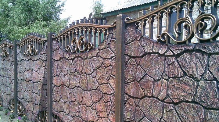  Stone fence: special designs and beautiful design options
