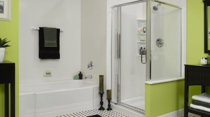  Design of a bathroom with shower: design options