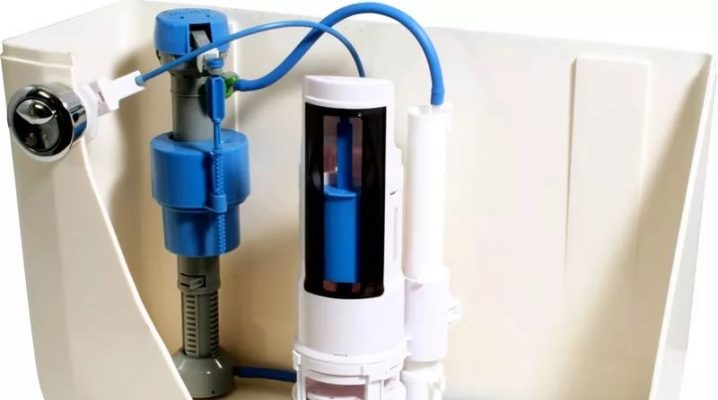  Le mécanisme de chasse d'eau d'une cuvette de toilette avec un bouton: conseils pour le dispositif et la réparation