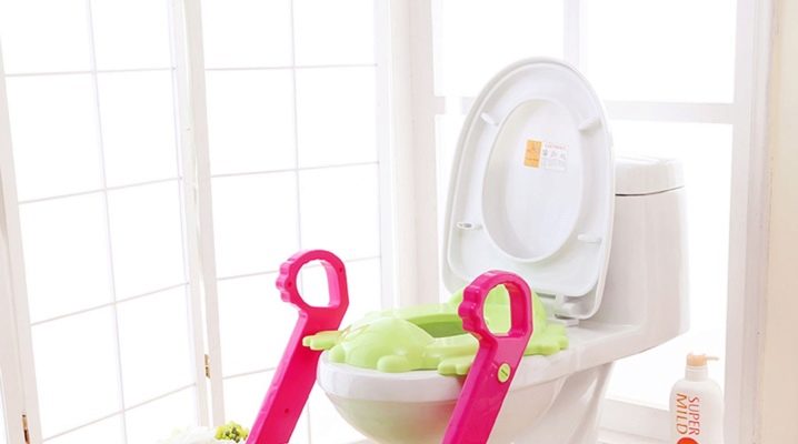 Çocuklar için bir adım ile tuvalet üzerinde pedler: özellikleri ve faydaları