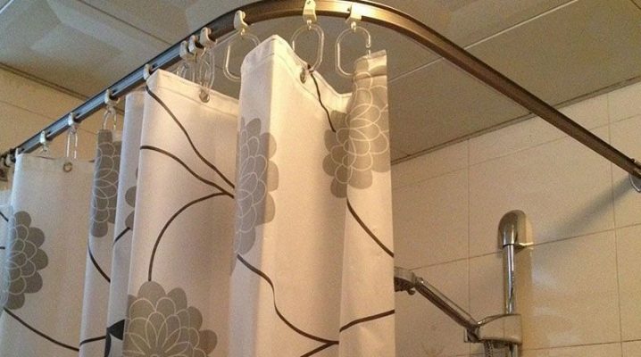  Tende d'angolo per il bagno: caratteristiche di design e criteri di selezione