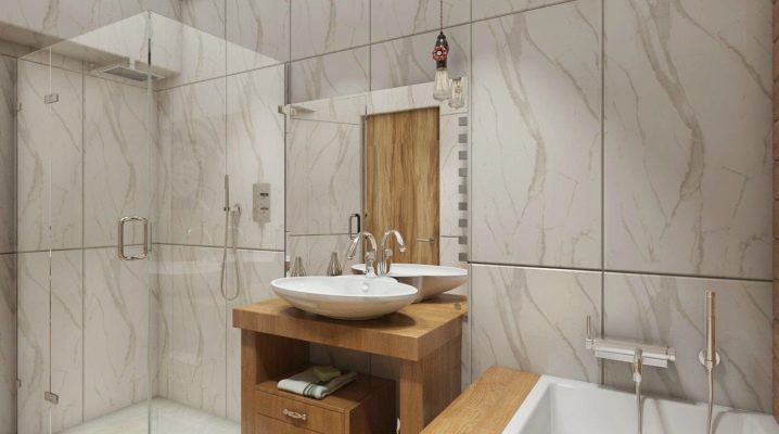  Disenyo ng mga banyo ng 5 at 6 m2: ang pinakamahusay na ideya ng pagpaplano