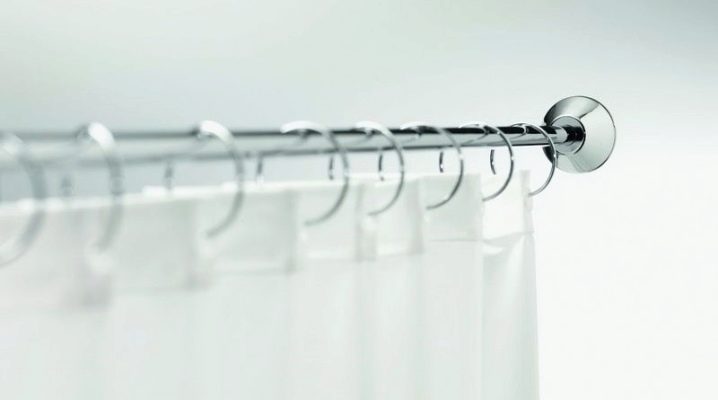  حلقات للستائر في الحمام: أنواع وخصائص التطبيق