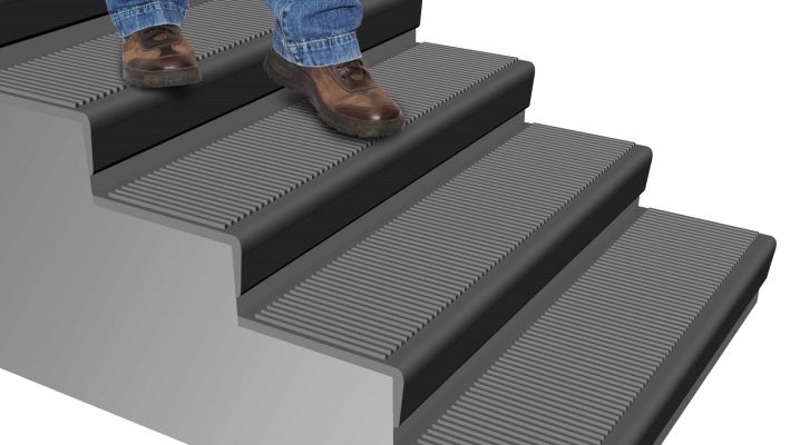  Non-slip steps from liquid wood: characteristics and features of the WPC