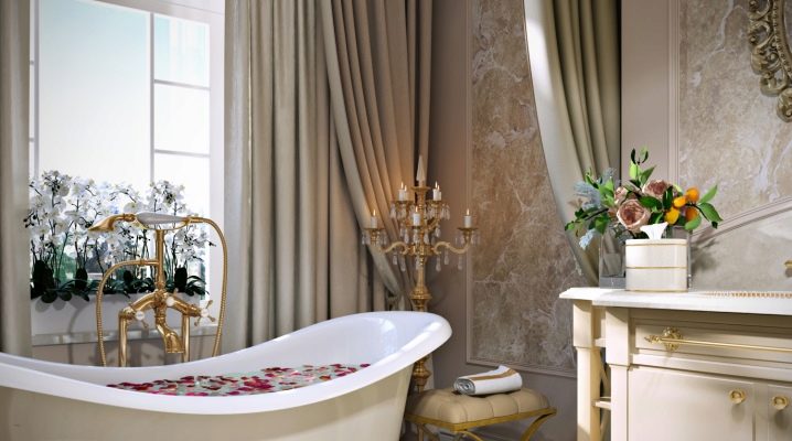  Secrets of the design of the bathroom in the style of a classic: we select the furniture