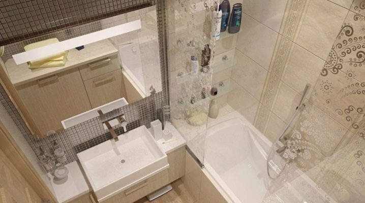  Snygg design av ett litet badrum: alternativ och exempel