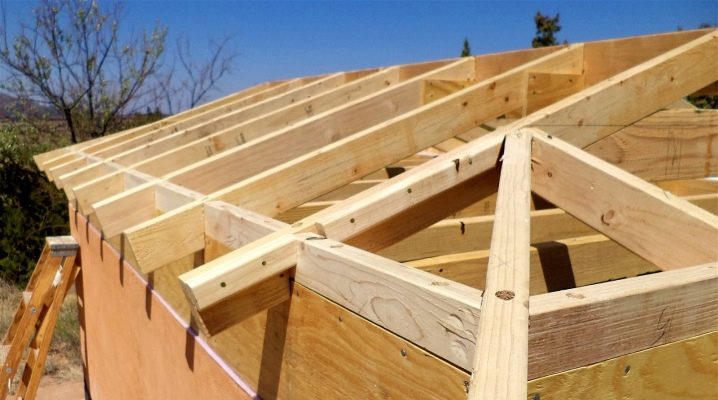   Hinged roof rafter system