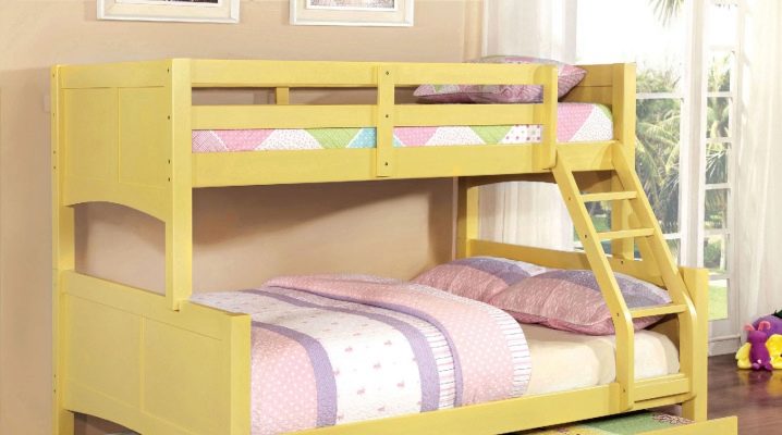  Trzypoziomowe łóżka dla dzieci: rodzaje, projekt i porady dotyczące wyboru