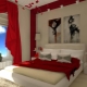  غرفة نوم حمراء