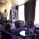  Wallpaper purple tones sa interior